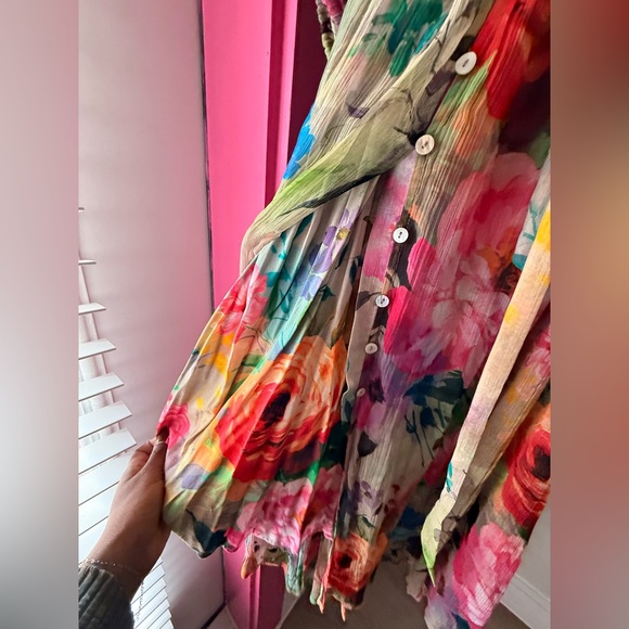 Sundance Multicolor Sheer Dress - Picture 9 of 10